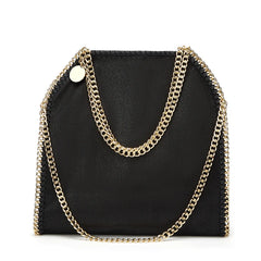 Designer's retro braided chain environmental microfiber handbag Women