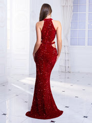 Homecoming Dresses: Hollow Out Sleeveless Bodycon Prom Ball Gown for Women