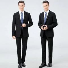 Tuxedo for Mens: (Blazer+ Trousers) Men's British Style Elegant Fashion Senior