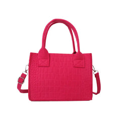 Pu Leather Women'S Crossbody Bags With Stylish Red Wide Shoulder
