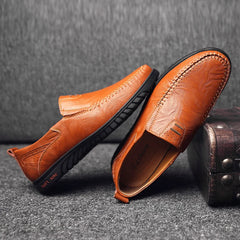 Genuine Leather Men Shoes Luxury Brand Casual Slip on Formal Loafers Men