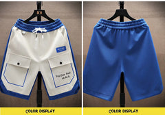 Running Shorts Men Casual Jogging Sport Short Pants patchwork Drawstring Loose Dry