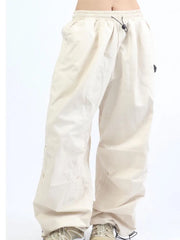 Oversized Cargo Parachute Pants Women Japanese Style Gorpcore Wide Leg Joggers