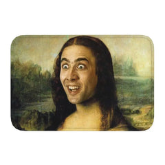 Nicolas Cage In A Banana Doormat Anti-Slip Kitchen Bath Mat Toilet Floor Door Entrance