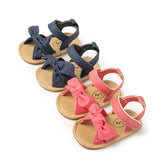 Summer Baby Shoes Boys Girls Garden Sandals Color Bowknot Rubber