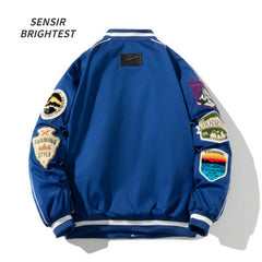 American Retro Baseball Jacket Male Spring And Autumn Loose Embroidery Tide Jacket