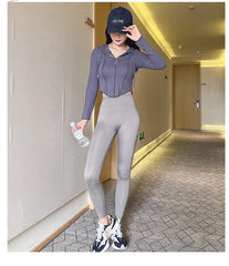 Spring Seamless Shark Leggings Women Multicolor Thin High Waist