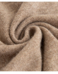 Fashion Men's 100% Wool Pullover Half-high Collar Sweater Autumn Winter Warm Top