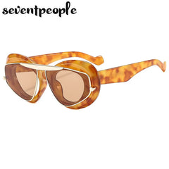 Sunglasses Women Brand Designer Fashion Oval Sunglasses