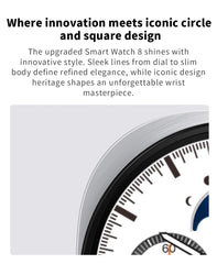 2025 New GPS Map Navigation Smart Watch For Men Women NFC Compass Sports Watch Bluetooth Call AMOLED HD Smartwatch 8 mini