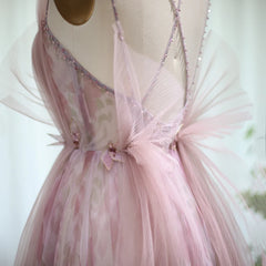 Homecoming Dresses: Evening Dress Spaghetti Straps Backless Formal Prom Dresses