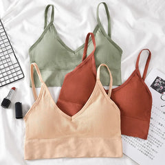 Women Seamless Bra Set, Beautiful Back Cotton Bra Comfortable Breathable