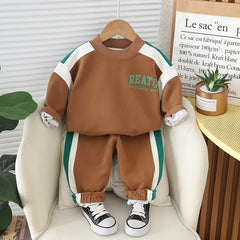 Boys Clothes Sets Spring Autumn 2025 Children Cotton T-shirts Coats Pants 2pcs Sports Suit For Baby Tracksuits Kids Outfits 4 5Y