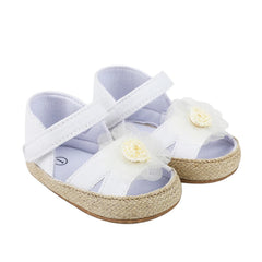 Baby Girls Spring Fashion Cute Casual Soft Retro Breathable Flower Decorate Soft Bottom