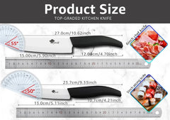Ceramic Knife 3 4 5 6 inch Kitchen Knives with Peeler Serrated Bread Set Zirconia