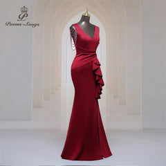 Homecoming Dresses: Party dress for women Long Prom Dress Soft Satin shoulder