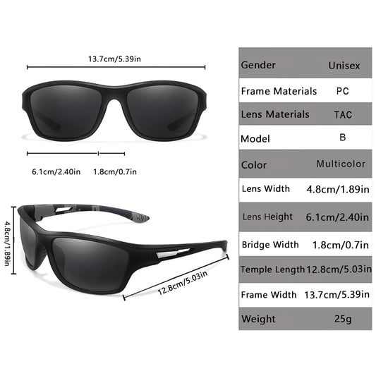 Polarized Fishing Sunglasses Female Male Outdoor Sports Driving Hiking Goggles Road Cycling Anti-glare UV400 Eyewear