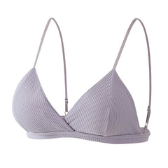Women Cotton Bras Push Up Bralette Solid Color Lingerie Seamless Brassiere