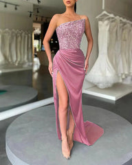 Evening wear Dresses: Evening Party Dresses Strapless Sleeveless Mermaid