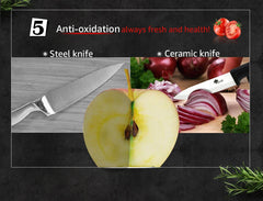 Ceramic Knife Set of Kitchen Knives 3 4 5 6 Inch Sharp Serrated Bread Chef Utility