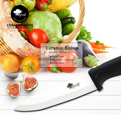 Ceramic Knives Kitchen Knives 3 4 5 6 inch Paring Utility Slicing Chef Set+Peeler