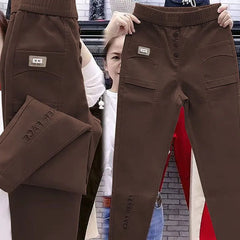 Fashion Simplicity Elastic High Waist Denim Harem Pants