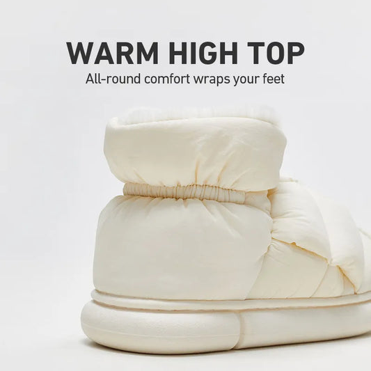 Waterproof Men's Winter Ankle Snow Boots Warm High Top Women Boots For Home