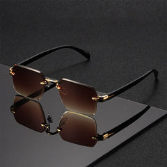 Classic Unisex Fashion Sunglasses Frameless Trendy Eyewear for Holiday Costume Suitable Best Gift for Festive Occasions