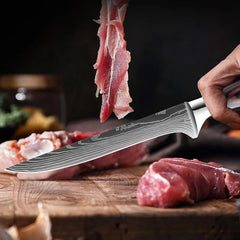 Professional Kitchen Knife Set 1-9PCS, Sharp Chef Knife Santoku Knife Fruit knife
