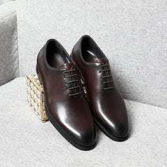 Classic Handmade Mens Dress Shoes Business Office Lace-Up Genuine Leather