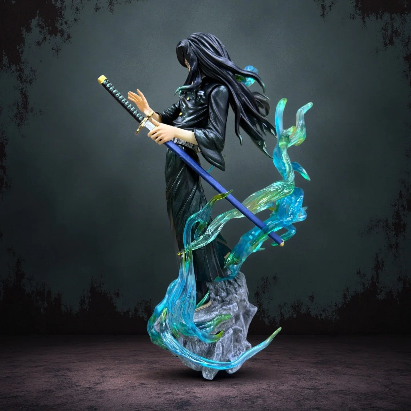 Demon Slayer Tokitou Muichirou Pvc Action Figure 33cm Anime Figure Gk Statue Model Toys Collection Doll Kids Christmas Gift Toy
