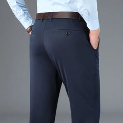 Classic Suit Pants for Men Spring Summer Mens Dress Pants High Waist Stretch