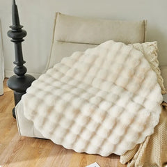 Plush Round Rug Winter Warm Faux Fur Carpets for Living Room Super Soft Fluffy