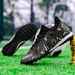 Men Soccer Shoes Football Boots Adult Anti-Slippery Futsal Cleats Sport
