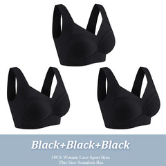 Bras Plus Size Seamless Lace Bra Bralette Backless Lady Brassiere Vest Female