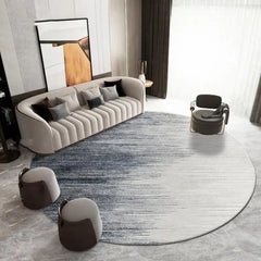 Crystal Velvet Round Carpet Light Luxury Office Desk Chair Non-Slip Mat Table