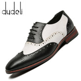 Men Dress Shoes Handmade Brogue Style Paty Leather Wedding Shoes Men
