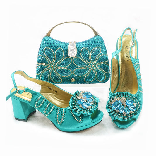 Matching Shoes and Bags: Italian Shoes And Bag Sets For Evening Party