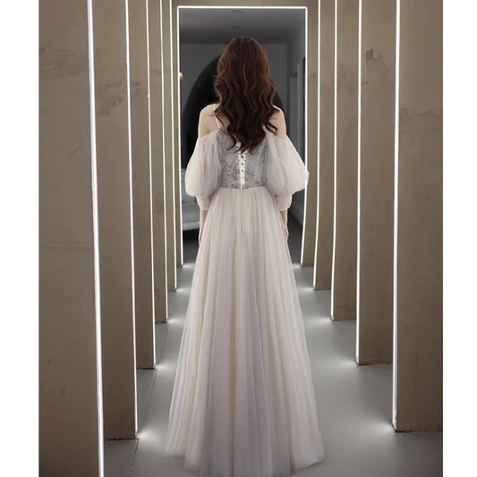 Homecoming Dresses: Women Long Party Dress Vintage Off Shoulder Sequin