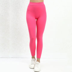 Seamless Yoga Sets Sports Fitness High V Waist Peach Hip-lifting Skinny Running