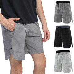 Men Fitness Shorts Quick Dry Sport Shirts Casual Beach Brand Short Camouflage