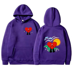 Funny Bad Bunny Hoodies Un Verano Sin Ti Print Men Women Streetwear Hoodie Hooded