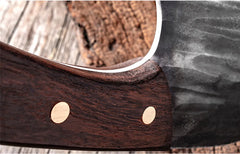 Handmade Forged Meat Cleaver Chopping Butcher Knife Bone Cutter High Carbon