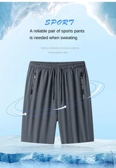 Men's Sports Shorts,bermuda Clothing, Fitness Jogging Shorts,ice Silk
