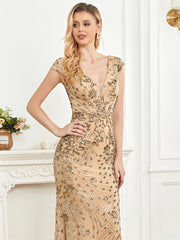 Homecoming Dresses: Champagne Evening Dress For Women Party Cocktail Dresses