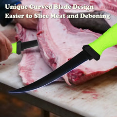 Stainless Steel Boning Knife Multifunctional Non-slip Fish Scale Scraper Rubber