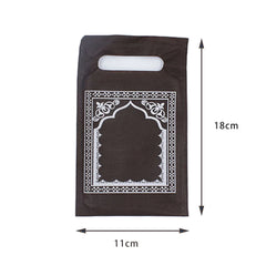 Muslim prayer rug Islam portable travel worship prayer mat rainproof fabric pocket