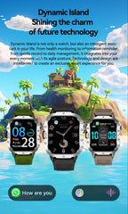 LAXASFIT 2025 New Military Smart Watch Men Outdoor Sports Fitness Tracker Health Monitoring 2.01Inch Bluetooth Calls Smartwatch