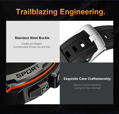 T-Rex 3 GPS Sports Waterproof Smart Watch Men 3ATM waterproof 500mAh Battery NFC Call 2026 New Military Smartwatch UV+Infrared