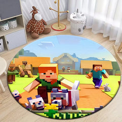 National game Carpet for Living Room Rugs Camping Picnic Mats Flannel Anti-Slip Rug